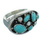 Turquoise Opal And Sterling Silver Ring Size 8 UX84205